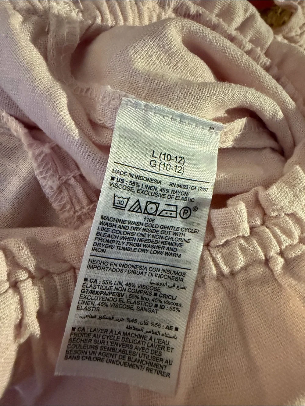Old Navy Light Pink Ruffle-Shoulder Sleep Romper
